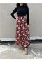 Women's Floral Patterned Summer Buttoned Long Skirt / Hijab Skirt - 7
