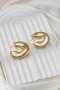 Women's Wavy Imported Hoop Steel Earrings - 2