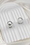 Women's Round Imported Design Ball Steel Earrings - 2
