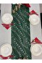 أخضر عيد الميلاد ندفة الثلج الجاكار عداء 45*150 - 3