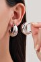 Women's Imported Half Hoop Steel Earrings