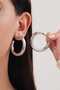 Women's Imported Big Steel Hoop Earrings