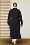 Women's Plus Size Seasonal High Quality Steel Long Cardigan - 5