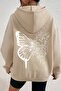 Unisex Drawing Butterflies Back Printed Sweatshirt