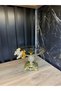 Hexagonal Presentation Stand with Stones and Butterflies – Small Size, Luxurious Catering Presentation
