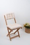 Bistro Model Puffy BEIGE Chair Cushion with Ties (CUSHION AND BACK CUSHION)