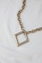 Silver Color Chain Necklace - 5