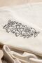 Hand Printed Natural Cotton Linen Tablecloth (155X155 cm) Stylish and Elegant Design - 3