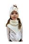 Children's Teddy Bear Scarf Beanie Set 7019 - 2