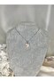 Curved Heart Natural Stone Necklace - 2