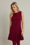 Women's Burgundy Etegi Pleated Mini Dress Fry2265 - 3