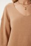 Women's Biscuit V-Neck Knitwear Sweater Za00063 - 5