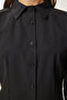 Women's Black Button Basic Shirt Rq00001 - 5