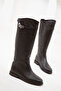 Genuine Leather Brown Women's Boots - Model 20135 - 2