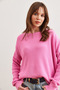 Women's Pink Collar Detailed Slit Knitwear Sweater Kzk- 19000931 - 3
