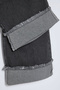 Gri Yüksek Bel Paçası Kıvırma Detaylı Wideleg/Geniş Paça Orta Esnek Büyük Beden Jeans TBBSS23CJ00002 - 6