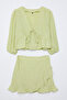 Pistachio Green Woven Top and Bottom Set TWOSS25AU00017 - 7