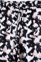 Siyah Beli Lastikli Wide Leg/Geniş Paça Batik Desenli Dokuma Pantolon TWOSS25PL00005 - 9