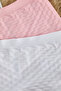 Beyaz-Pembe 2'li Paket Seamless/Dikişsiz Kalpli Boxer Örme Külot THMSS25KU00009 - 8