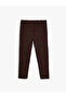 Viscose Trousers Leggings with Pocket Detail and Button Closure - 2