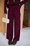 Burgundy Elastic Waist Tricot
