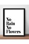 No Rain No Flowers Themed Frame Look Mdf Table