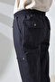Men's Side Pocket Elastic Waist Hajj and Umrah Cargo Pants Smoked - 7