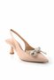 Matte Nude Satin Women's Evening Dress Shoes01231111138 - 3