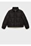 Short Quilted Anorak with Fur Collar - 6