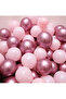10 Pieces Metallic Pink and Macaron (Pastel) Pink Color Balloon Set