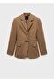 Wool Blend Blazer Jacket - 3