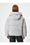 Short Inflatable Coat Hooded Zippered Pocket Comfortable Fit - 4