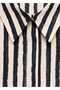 Striped Drapey Shirt - 6