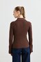 10637 Polo Neck Buttoned Corded Fabric Knitwear Sweater - 3