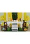 100 Pieces of Yellow and White Daisy Themed Balloon Concept and Balloon Chain - 3