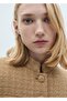 Striped Collar Tweed Jacket - 6
