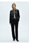 Straight Cut Trousers with Pens - 2
