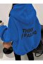 Gray Oversize Women's Sweatshirt - m Printed