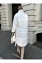 Ray Pattern Waist Tie Quilted Coat - 2