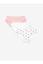 Lcw Baby Ecru Elastic Waist Printed Baby Girl Panties 3-Piece