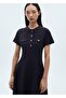 Buttoned Knitwear Dress