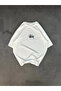 White Unisex Oversize Printed Crew Neck T-Shirt