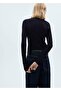 High collar rib sweater - 4