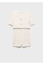Short-Sleeved Tweed Jumpsuit - 3