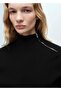 Zippered perkins collar sweater - 5
