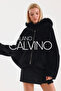 Fur Hooded Coat Alcantara Fabric - 2