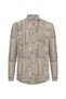 Men's Beige Ethnic Printed Regular Fit Long Sleeve Shirt - 3
