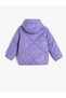Puffer Jacket Hooded Quilted with Snap Fastener Detail - 2