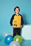 Dark Blue-Yellow Car Patterned Children's Long Sleeve Pajama Set