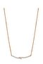 Mtk11363 Steel Rose Gold Color Necklace